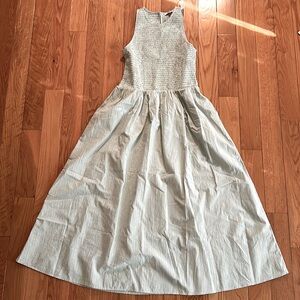 Madewell The Melody Smocked Midi Dress NWT